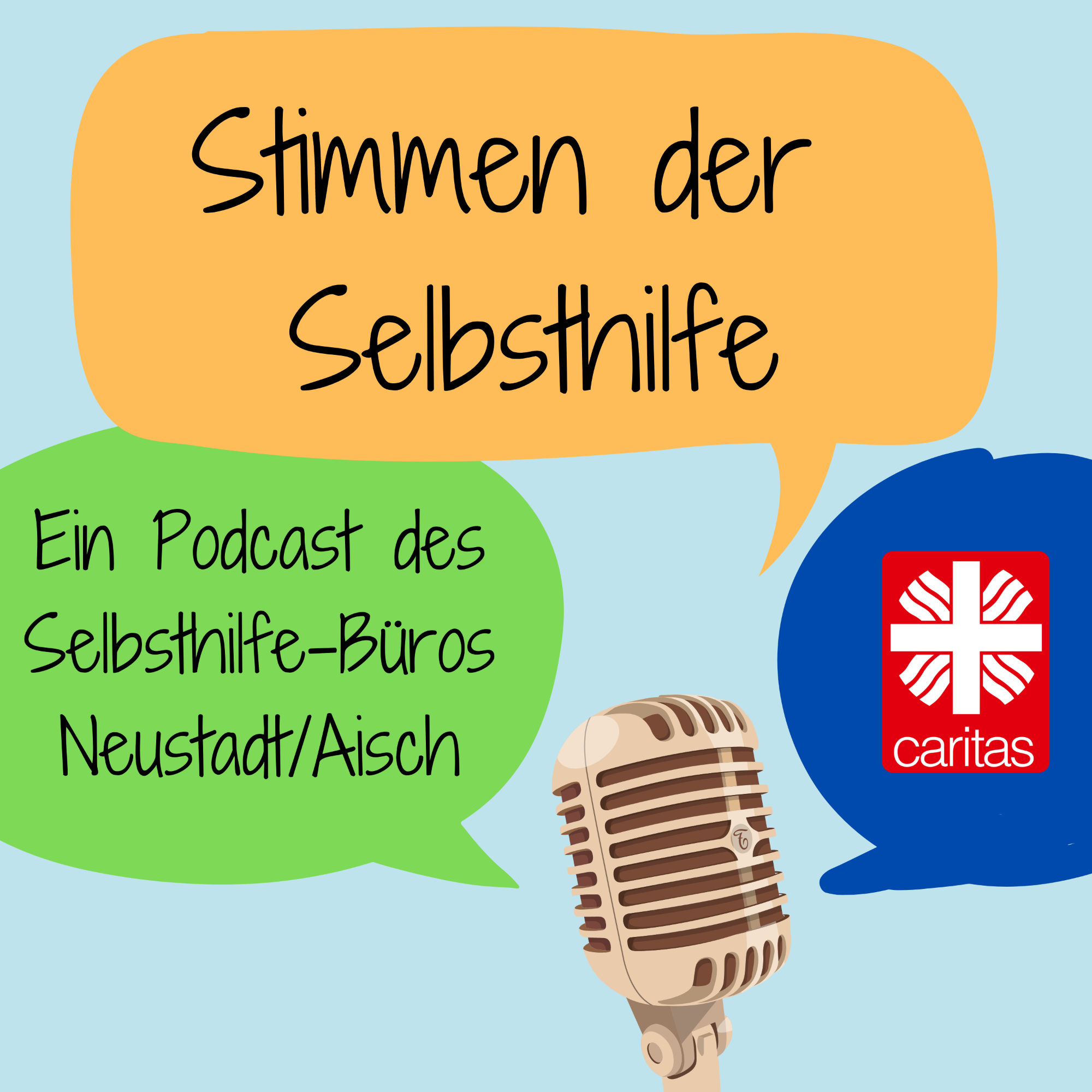 Logo Podcast 'Stimmen der Selbsthilfe'