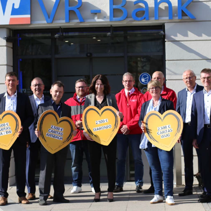 Spendensumme der VR-Bank Mittelfranken West eG