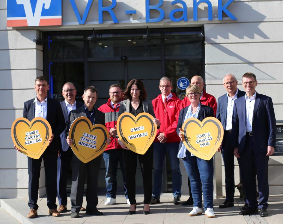 Spendensumme der VR-Bank Mittelfranken West eG